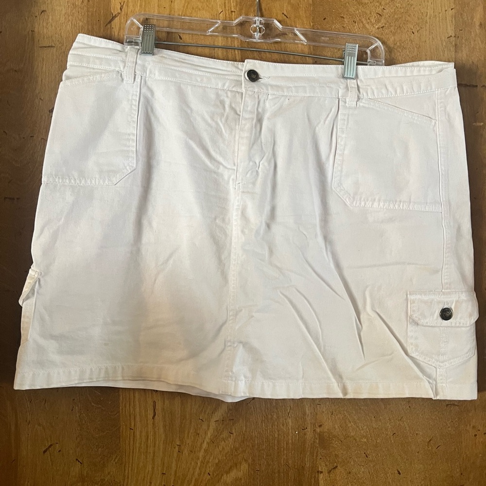 Woman Within White Skort